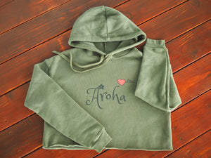 
                  
                    Aroha Painapo Crop Hoodie
                  
                