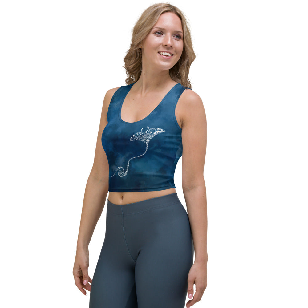 
                  
                    Blue Manta Crop Top
                  
                