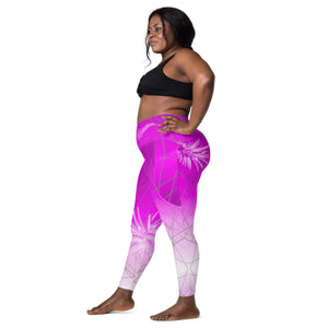 
                  
                    Purple Painapo Crossover leggings with pockets
                  
                