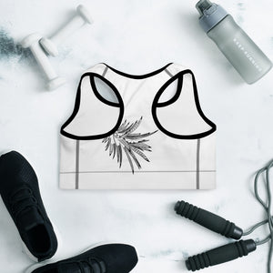 
                  
                    White Painapo Padded Sports Bra
                  
                