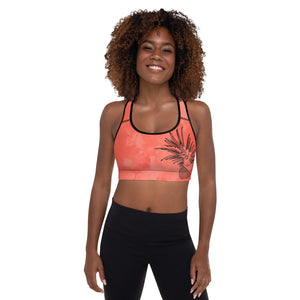 
                  
                    Coral Painapo Padded Sports Bra
                  
                