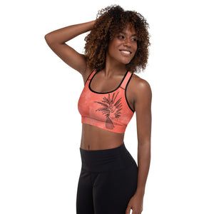 
                  
                    Coral Painapo Padded Sports Bra
                  
                