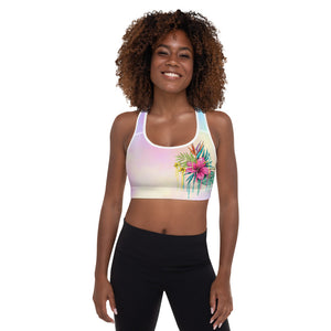 
                  
                    Unicorn Drip Hibiscus Padded Sports Bra
                  
                