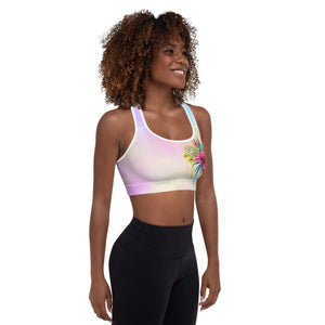 
                  
                    Unicorn Drip Hibiscus Padded Sports Bra
                  
                