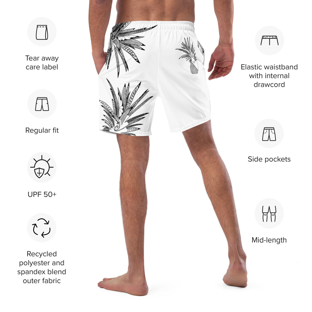 
                  
                    White Painapo Men's swim trunks
                  
                