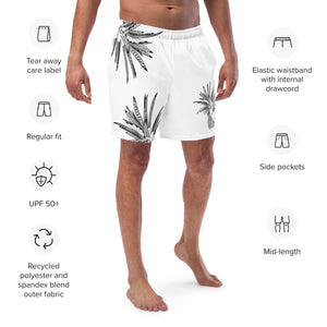 
                  
                    White Painapo Men's swim trunks
                  
                