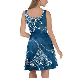 
                  
                    Blue Manta Skater Dress
                  
                