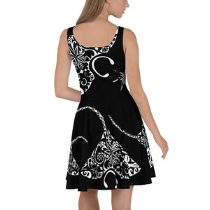 
                  
                    Black Manta Skater Dress
                  
                