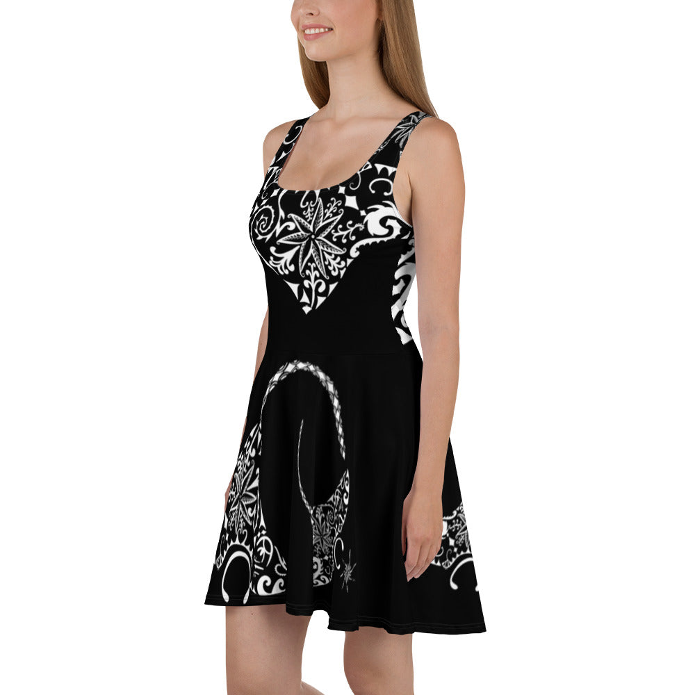 
                  
                    Black Manta Skater Dress
                  
                