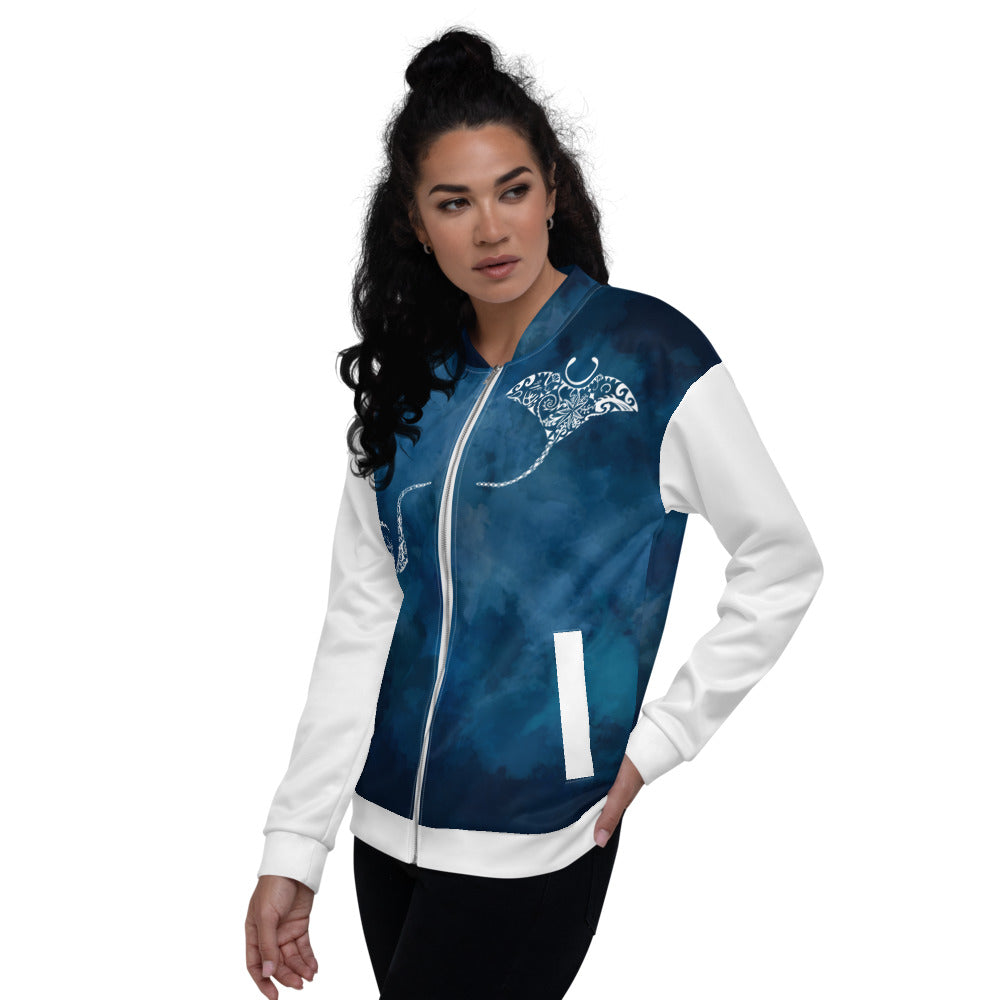 
                  
                    Blue Manta Bomber Jacket
                  
                