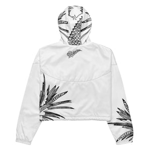 
                  
                    White Painapo cropped windbreaker
                  
                