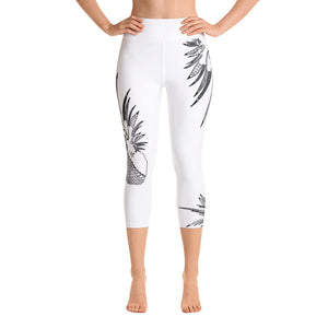 
                  
                    White Painapo Yoga Capri Leggings
                  
                