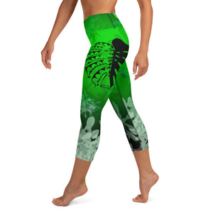 
                  
                    Green Monstera Yoga Capri Leggings
                  
                