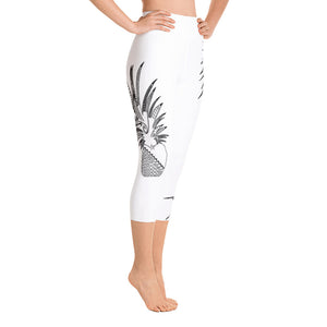 
                  
                    White Painapo Yoga Capri Leggings
                  
                