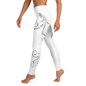 
                  
                    White Tiare Flow Yoga Leggings
                  
                