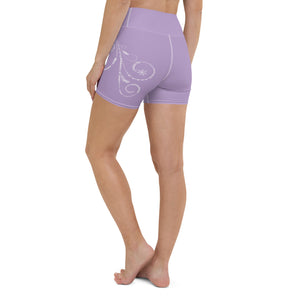 
                  
                    Lavender Tiare Flow Yoga Shorts
                  
                