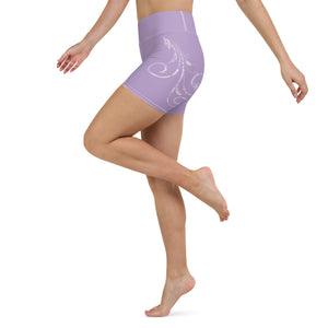 
                  
                    Lavender Tiare Flow Yoga Shorts
                  
                